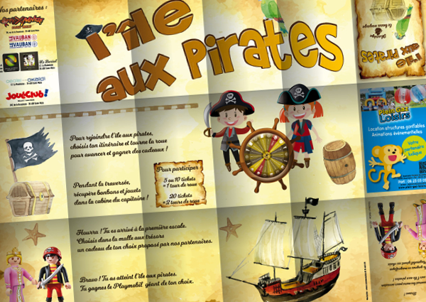 Carte L'île aux pirates Le Beau Voyage